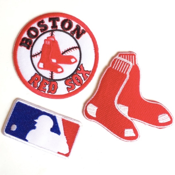 Boston Red Sox Small Letter B Hat Logo Embroidered Iron/Sew On Quality Patch